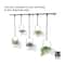 Umbra White & Black Triflora Hanging Planter Set